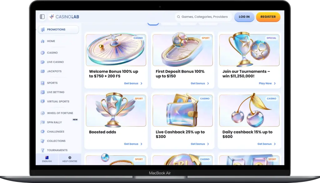 Bonuses and Promotions Casinolab 