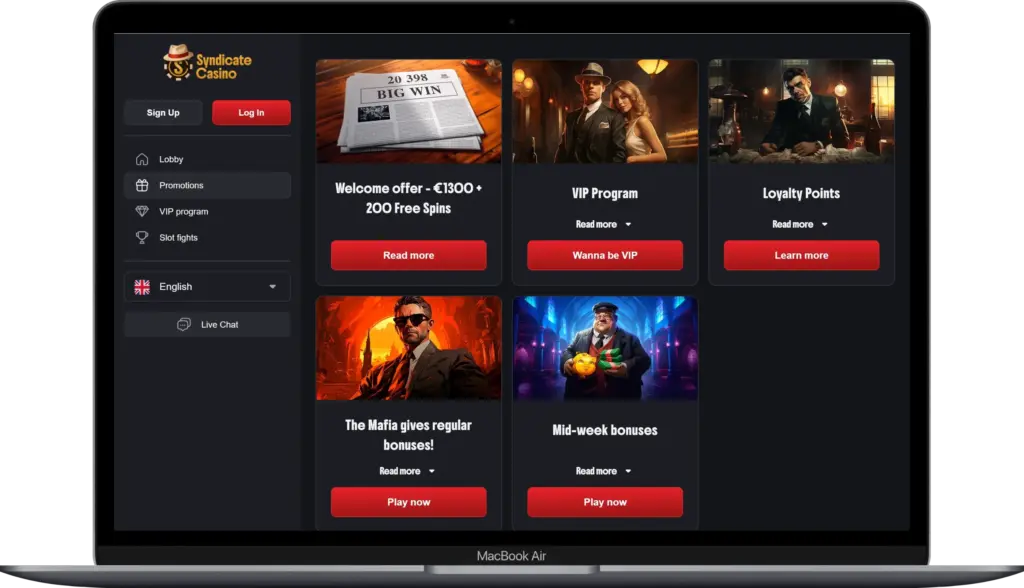 Bonuses and Promotions Syndicate 