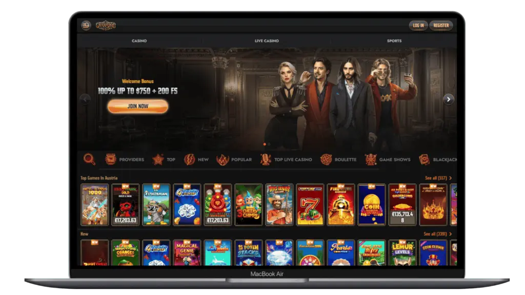 Game Offerings at Gransino Casino